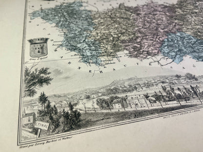Achat carte du département des Vosges