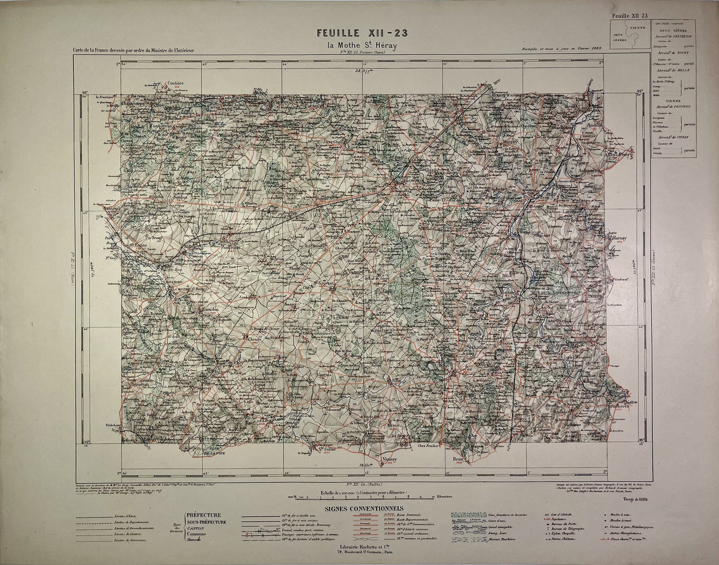 Achat carte ancienne de La Mothe-Saint-Héray