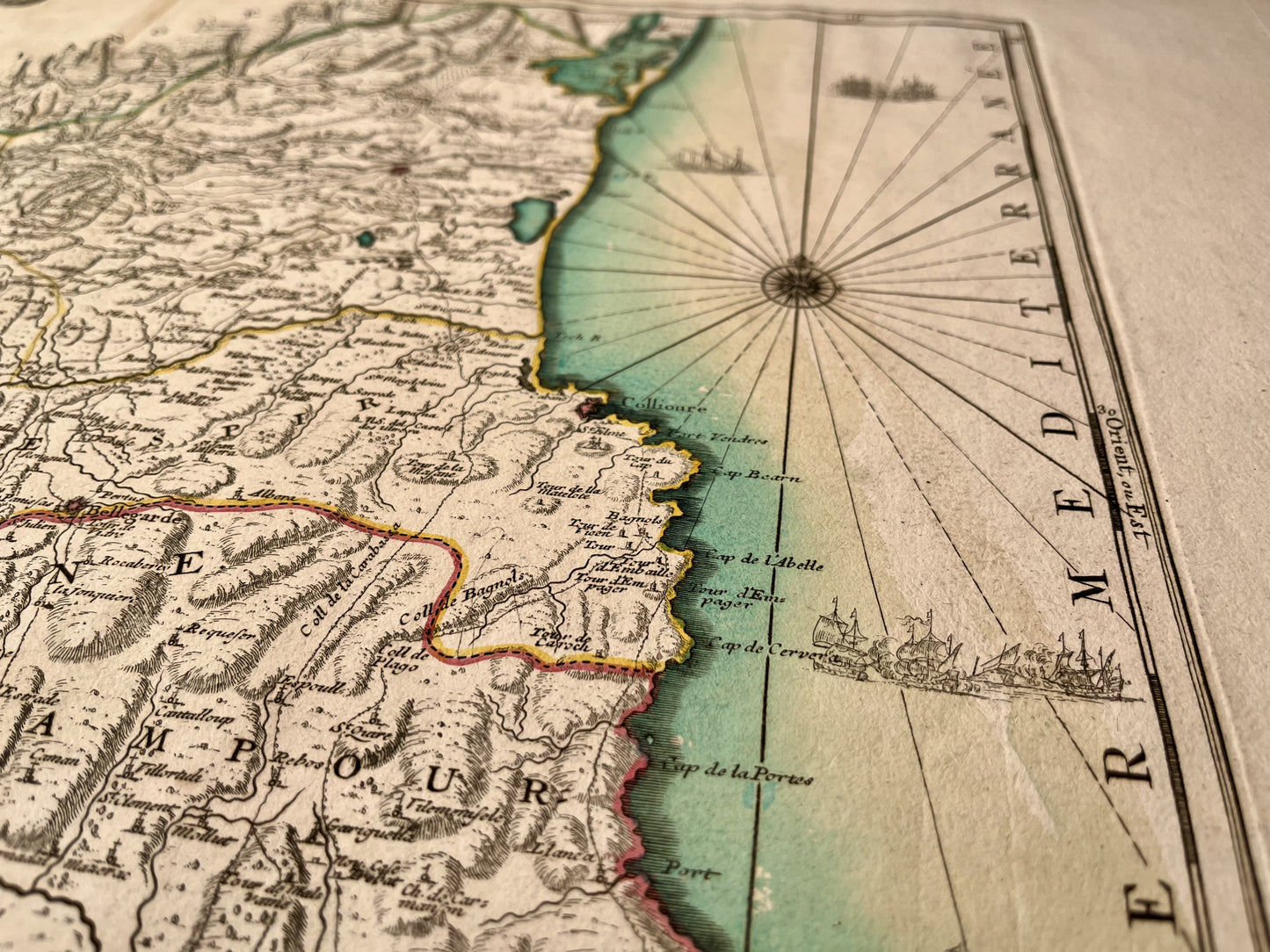 Achat carte ancienne des Pyrénées-Orientales