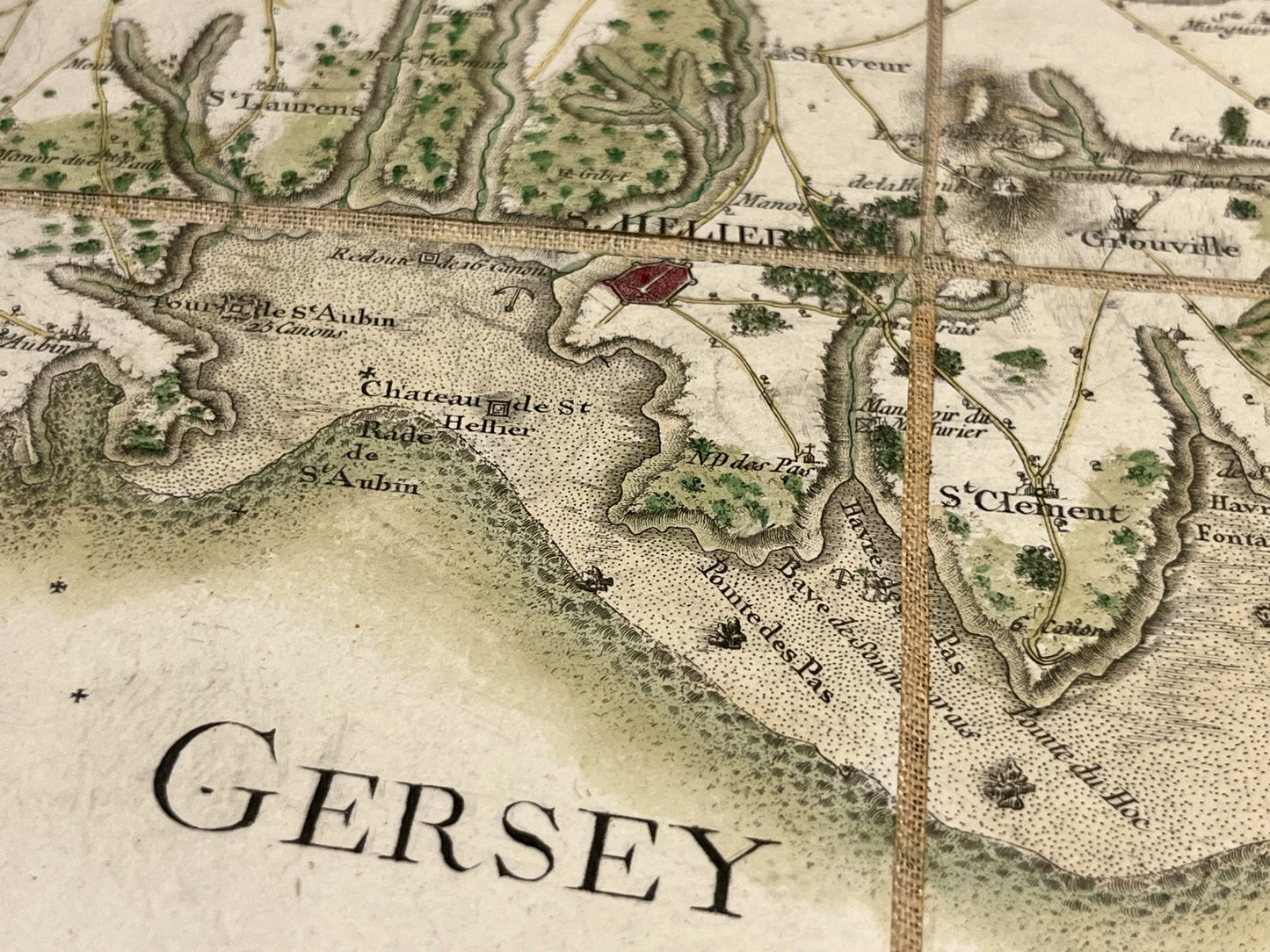 Achat carte Ancienne Ile de Jersey