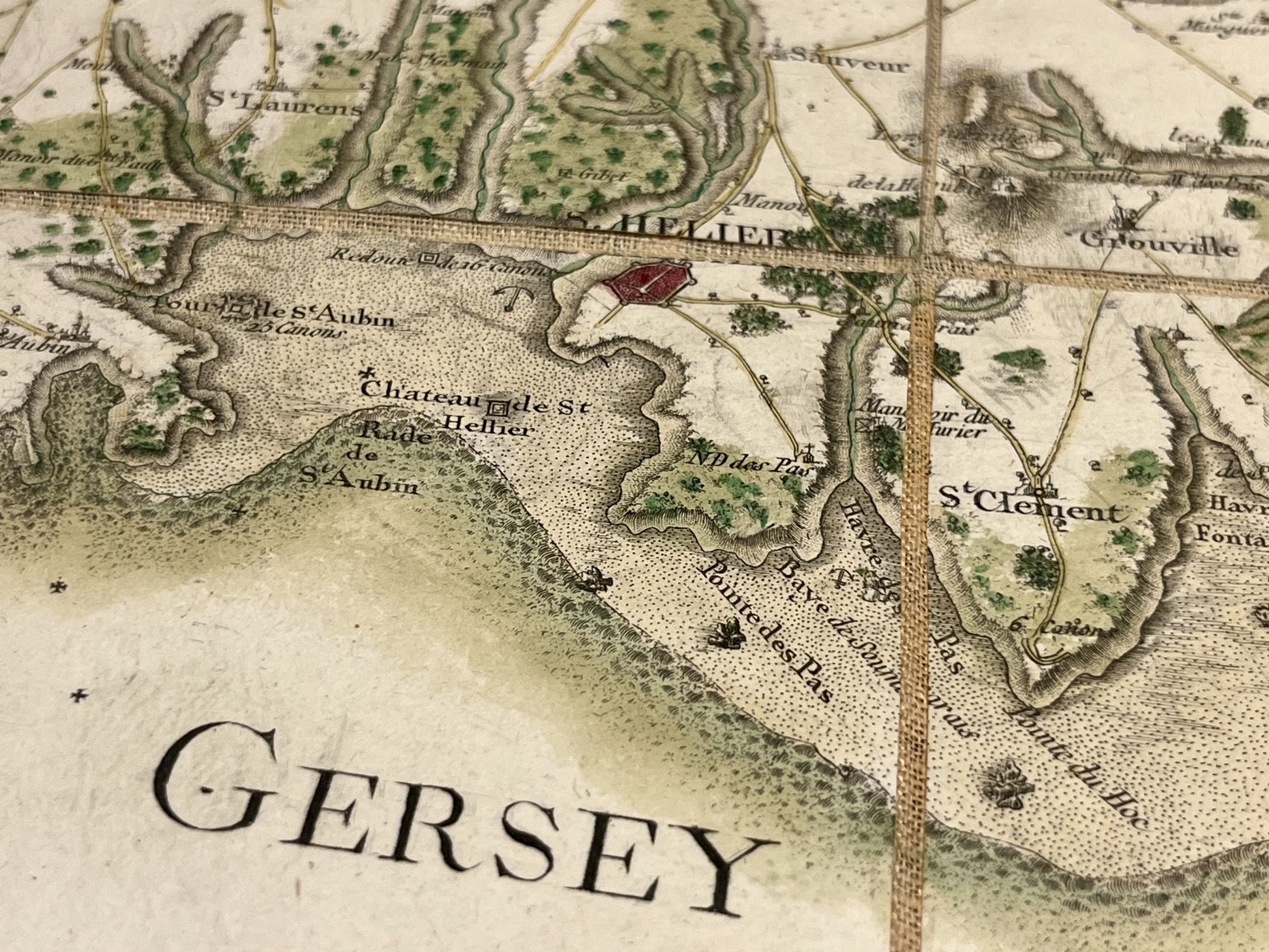 Achat carte Ancienne Ile de Jersey