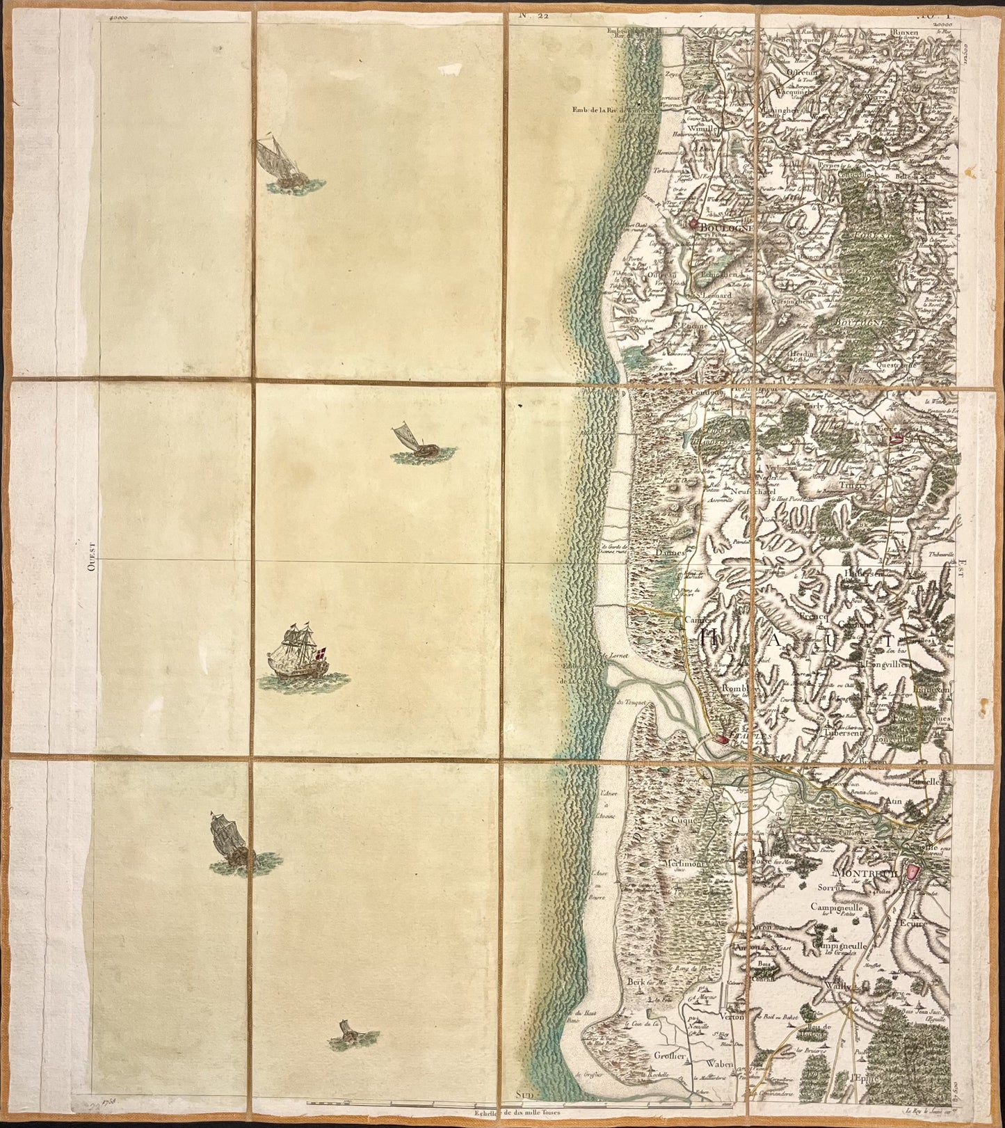 Achat carte Cassini Boulogne-sur-Mer