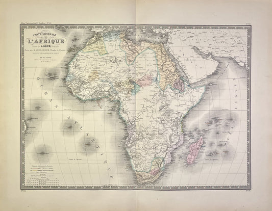 Achat carte ancienne Afrique authentique