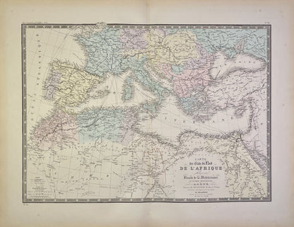 Achat carte ancienne Afrique du Nord