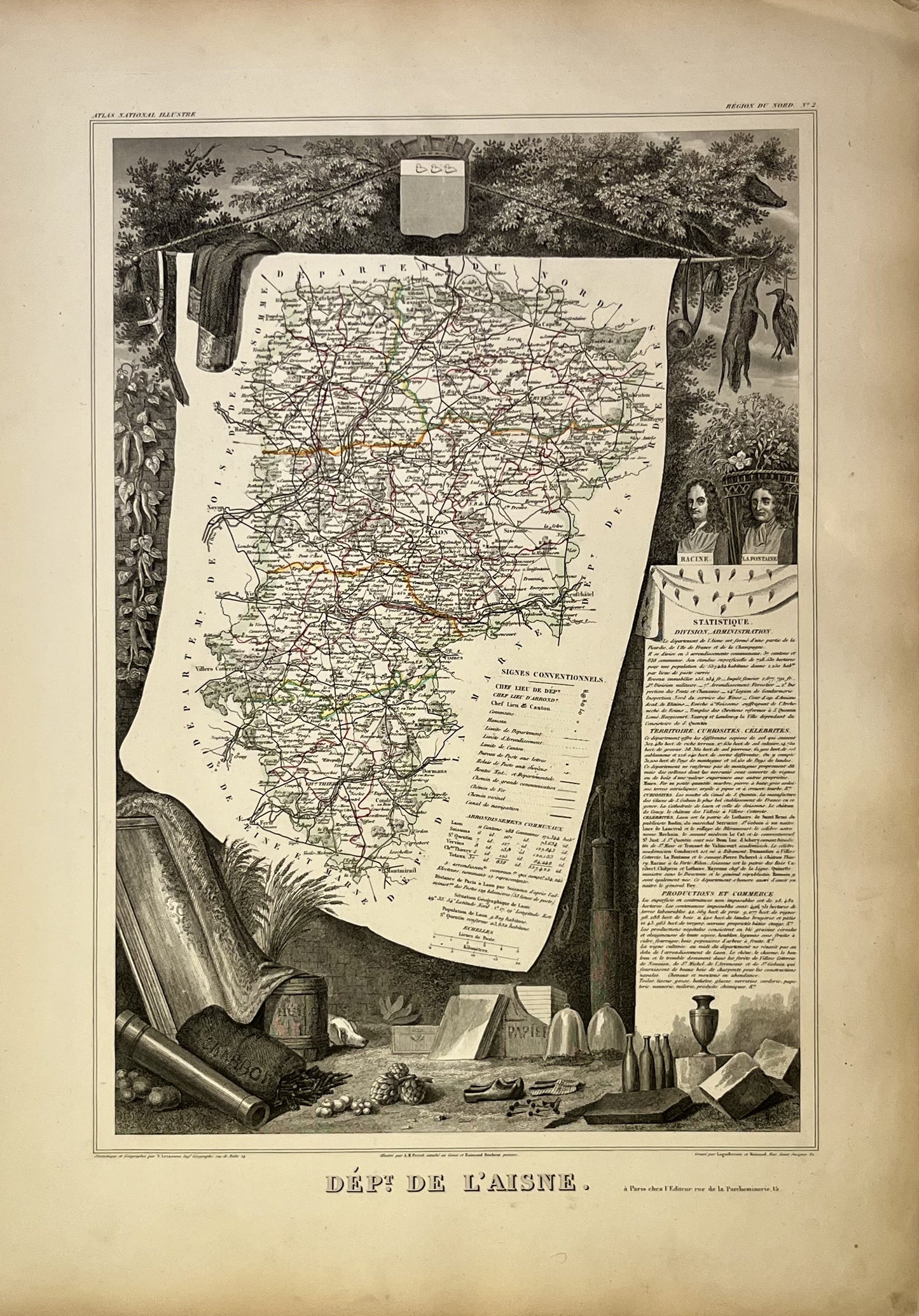 Achat carte ancienne Aisne