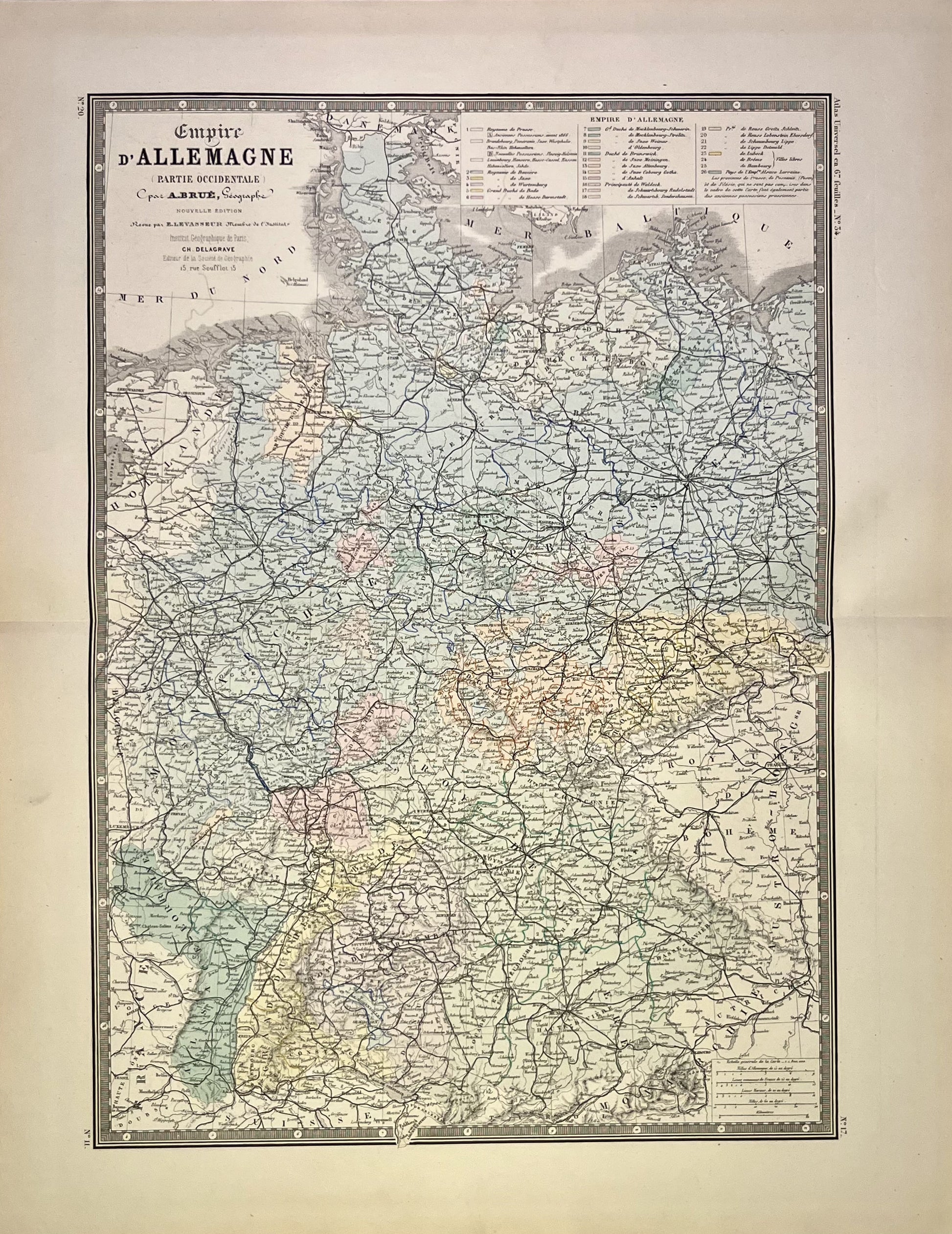 Achat carte ancienne Allemagne occidentale