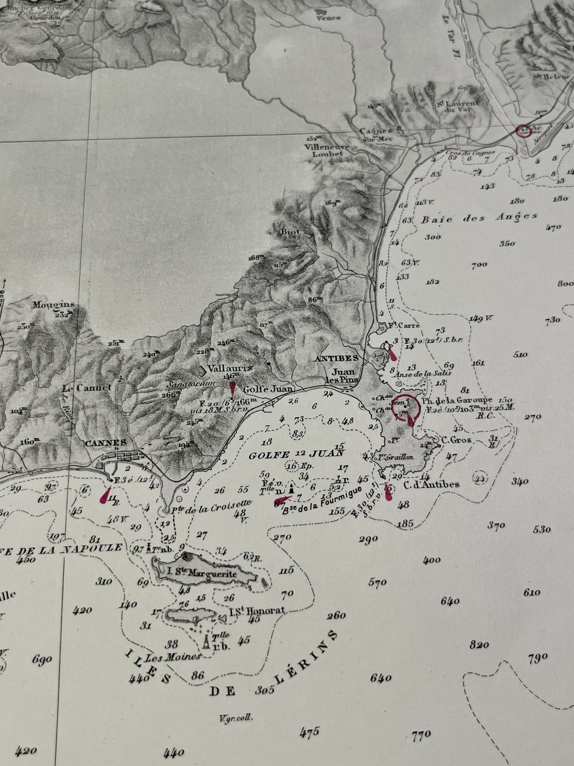 Achat carte ancienne Antibes