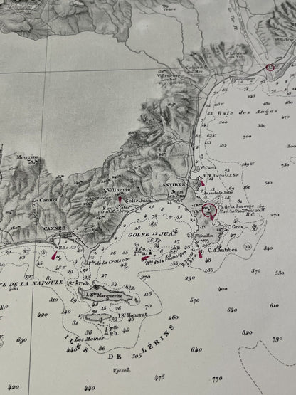 Achat carte ancienne Antibes