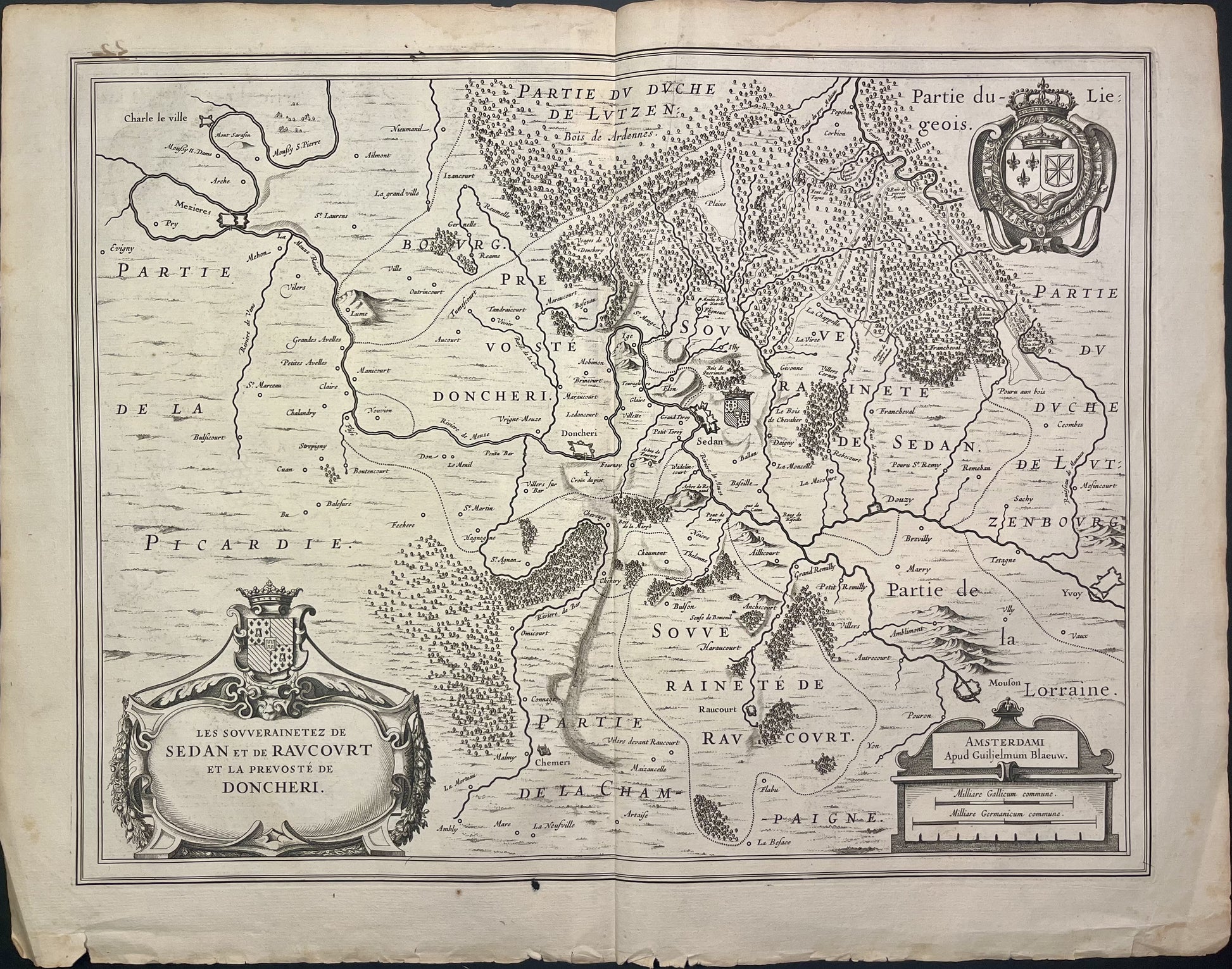 Achat carte ancienne Ardennes Sedan