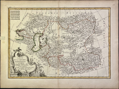 Achat carte ancienne Asie Centrale