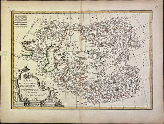 Achat carte ancienne Asie Centrale