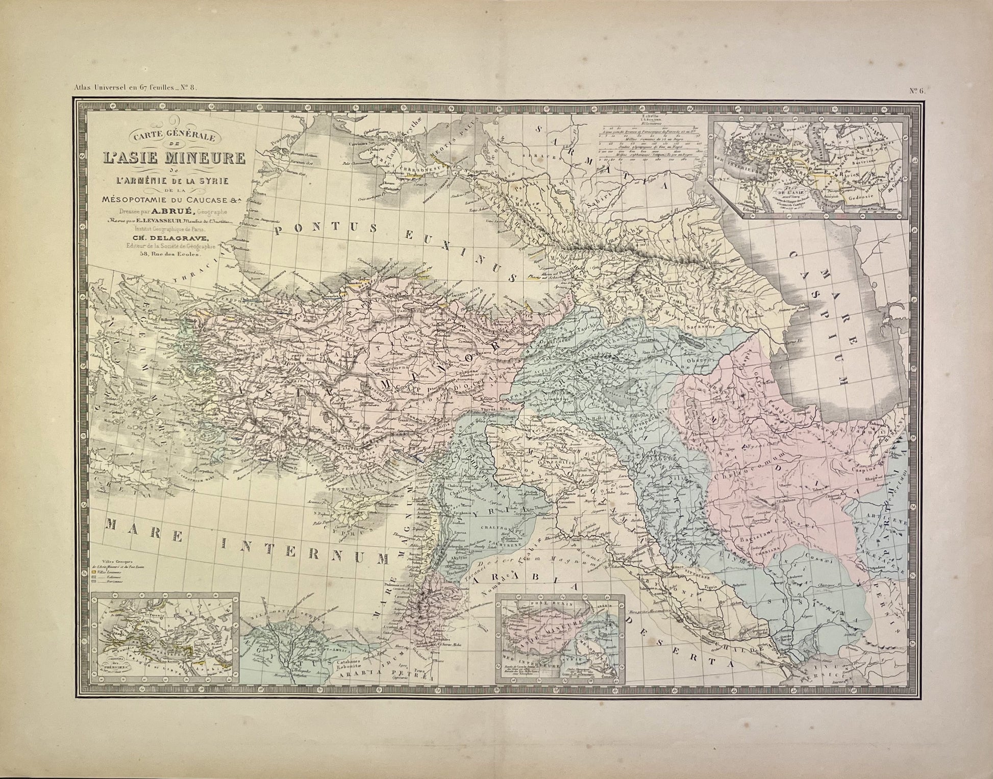 Achat carte ancienne Asie Mineure