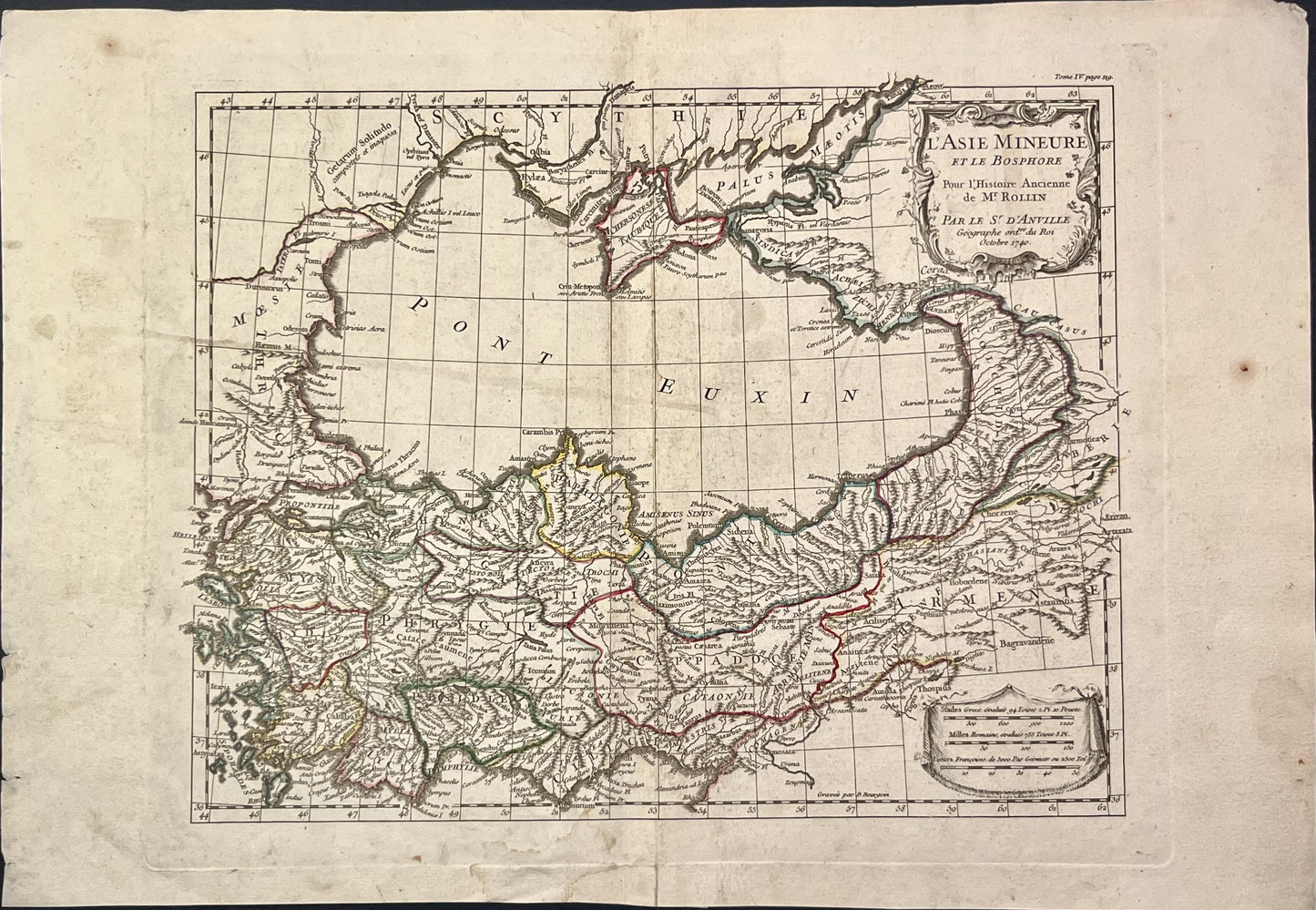 Achat carte ancienne Asie Mineure Bosphore