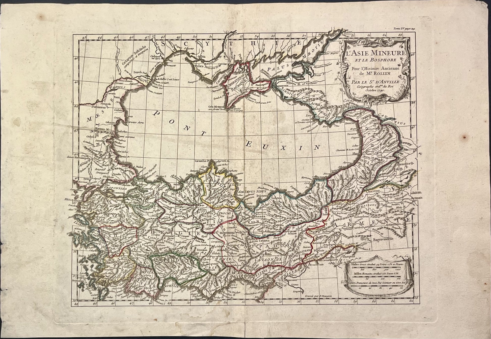 Achat carte ancienne Asie Mineure Bosphore