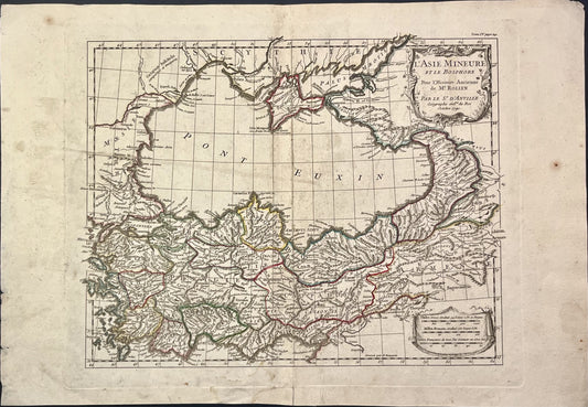Achat carte ancienne Asie Mineure Bosphore
