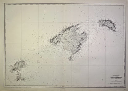 Achat carte ancienne Baleares