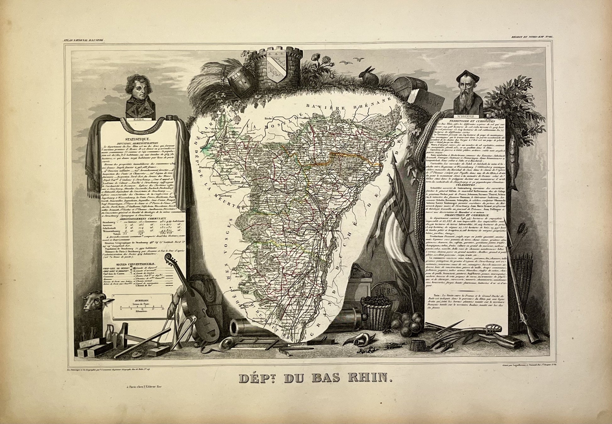 Achat carte ancienne Bas-Rhin