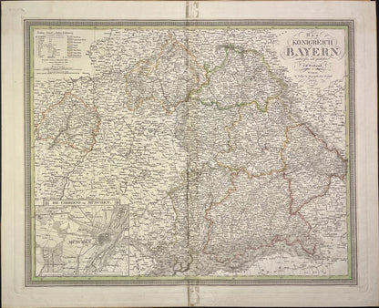 Achat carte ancienne Bavière