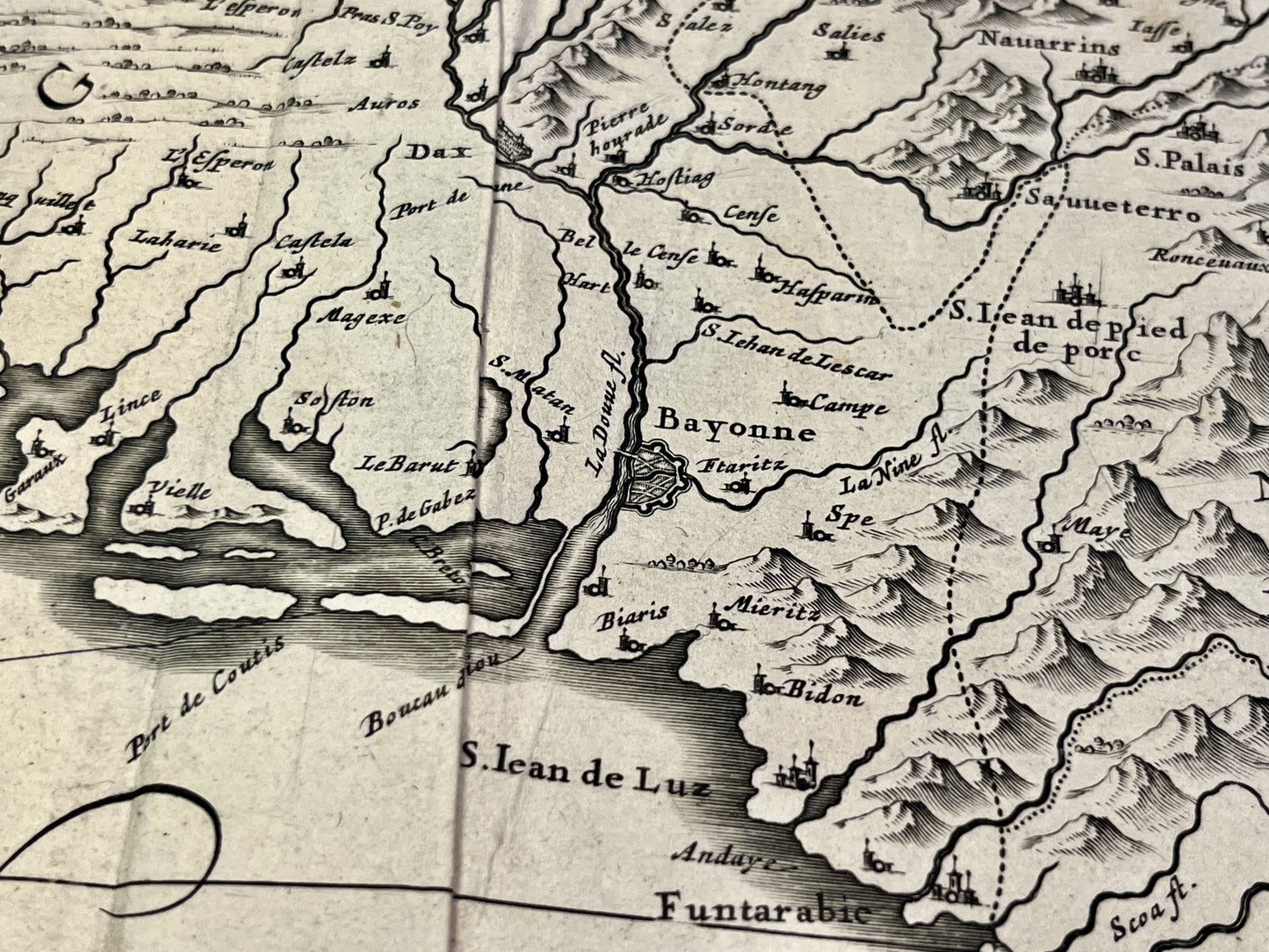 Achat carte ancienne Bayonne Guyenne