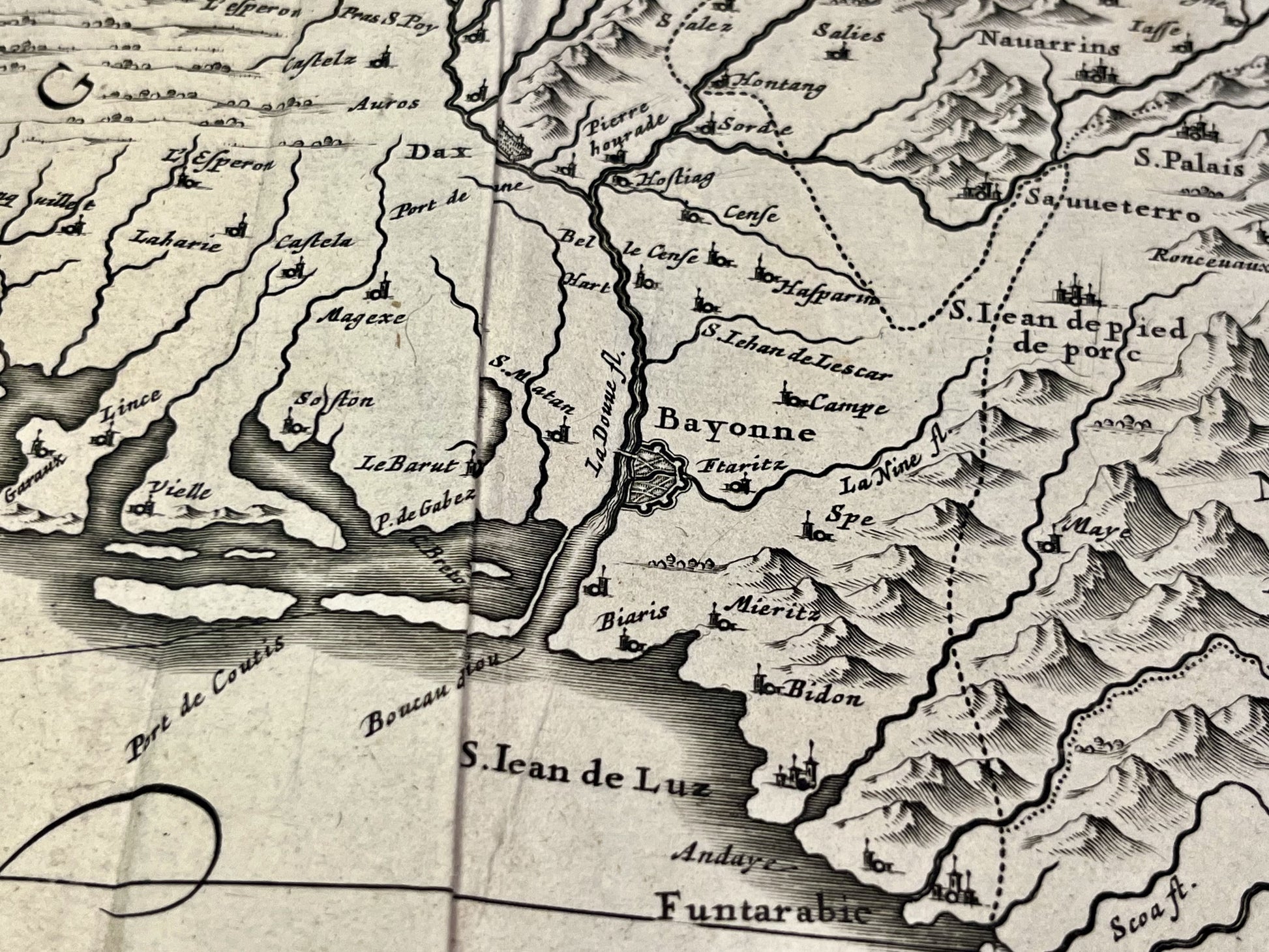 Achat carte ancienne Bayonne Guyenne