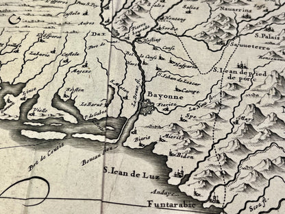 Achat carte ancienne Bayonne Guyenne