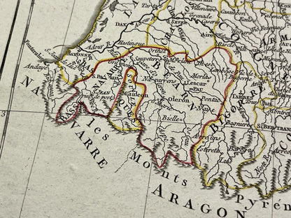 Achat carte ancienne Bearn et Navarre