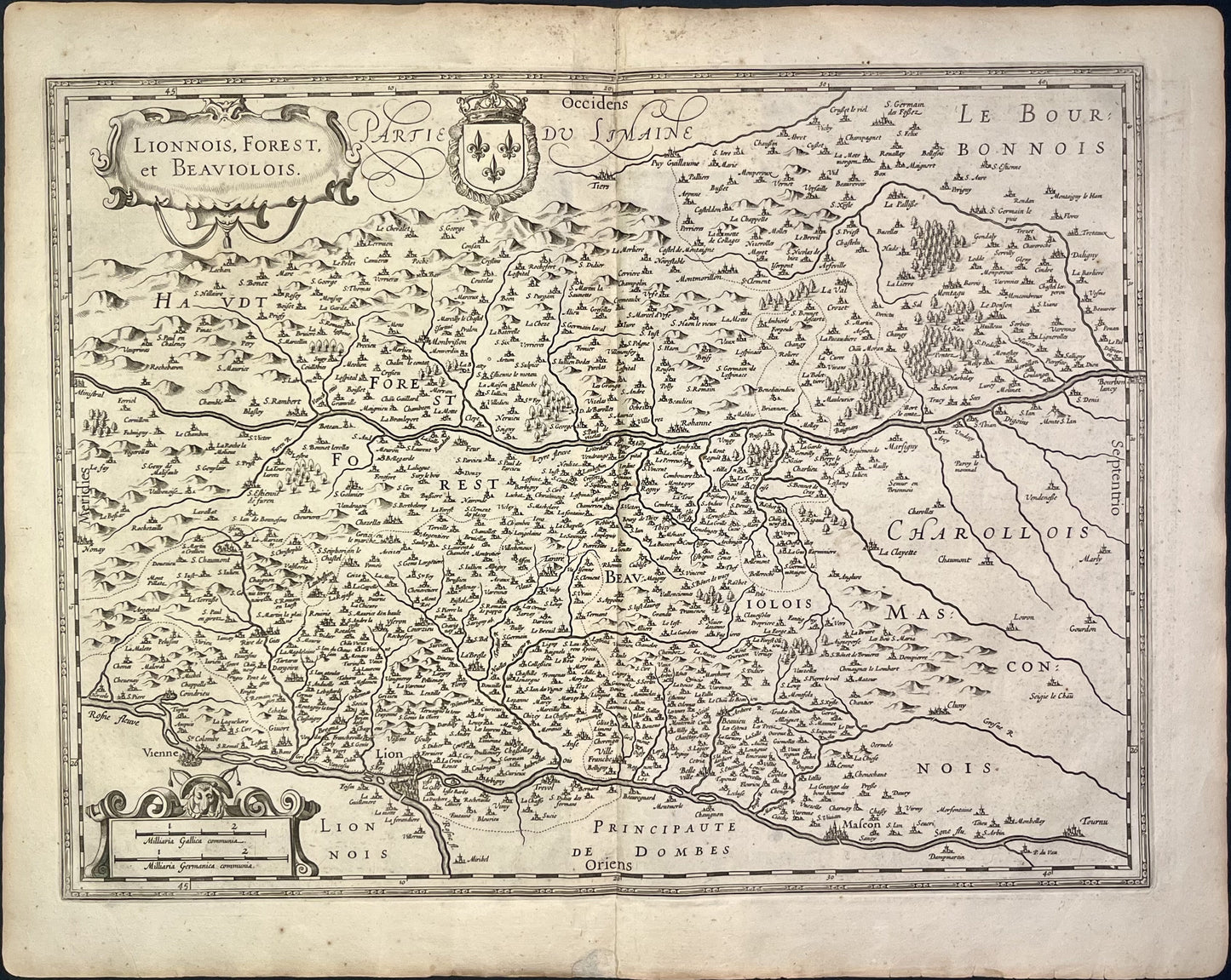 Achat carte ancienne Beaujolais