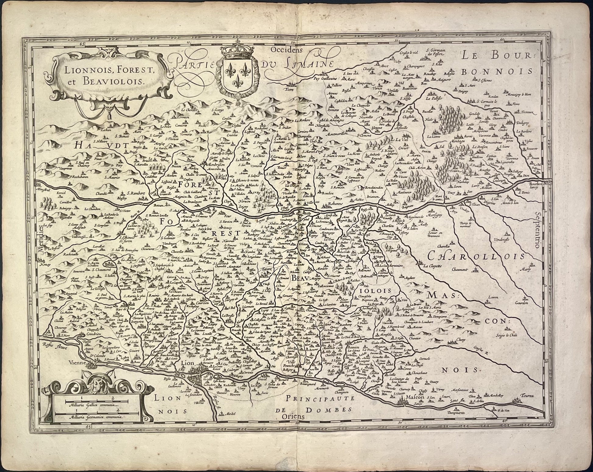 Achat carte ancienne Beaujolais