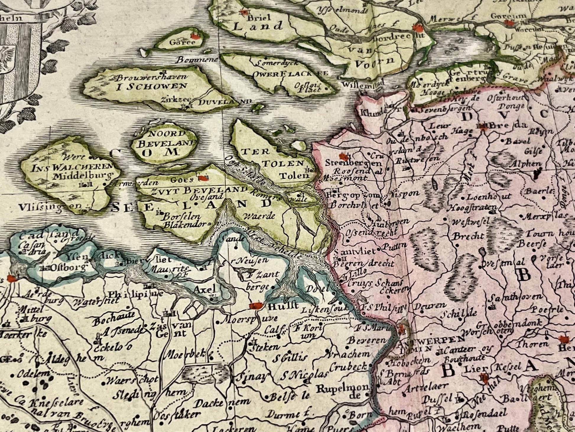 Achat carte ancienne Belgique et Zelande