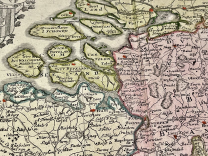 Achat carte ancienne Belgique et Zelande