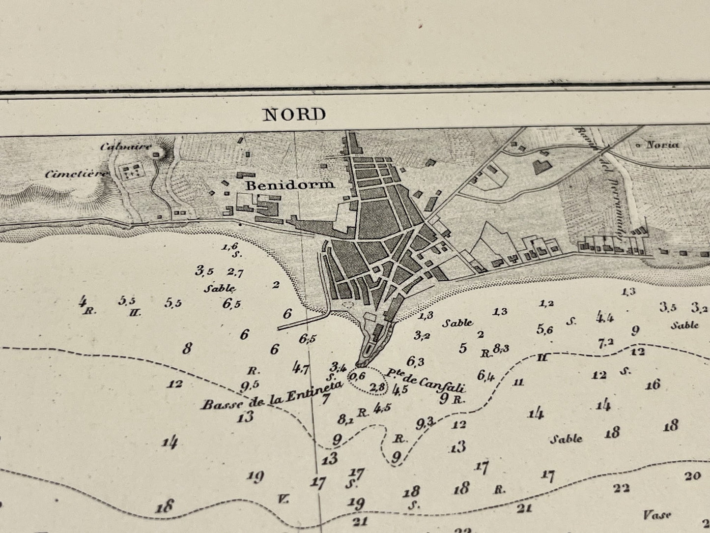 Achat carte ancienne Benidorm Espagne