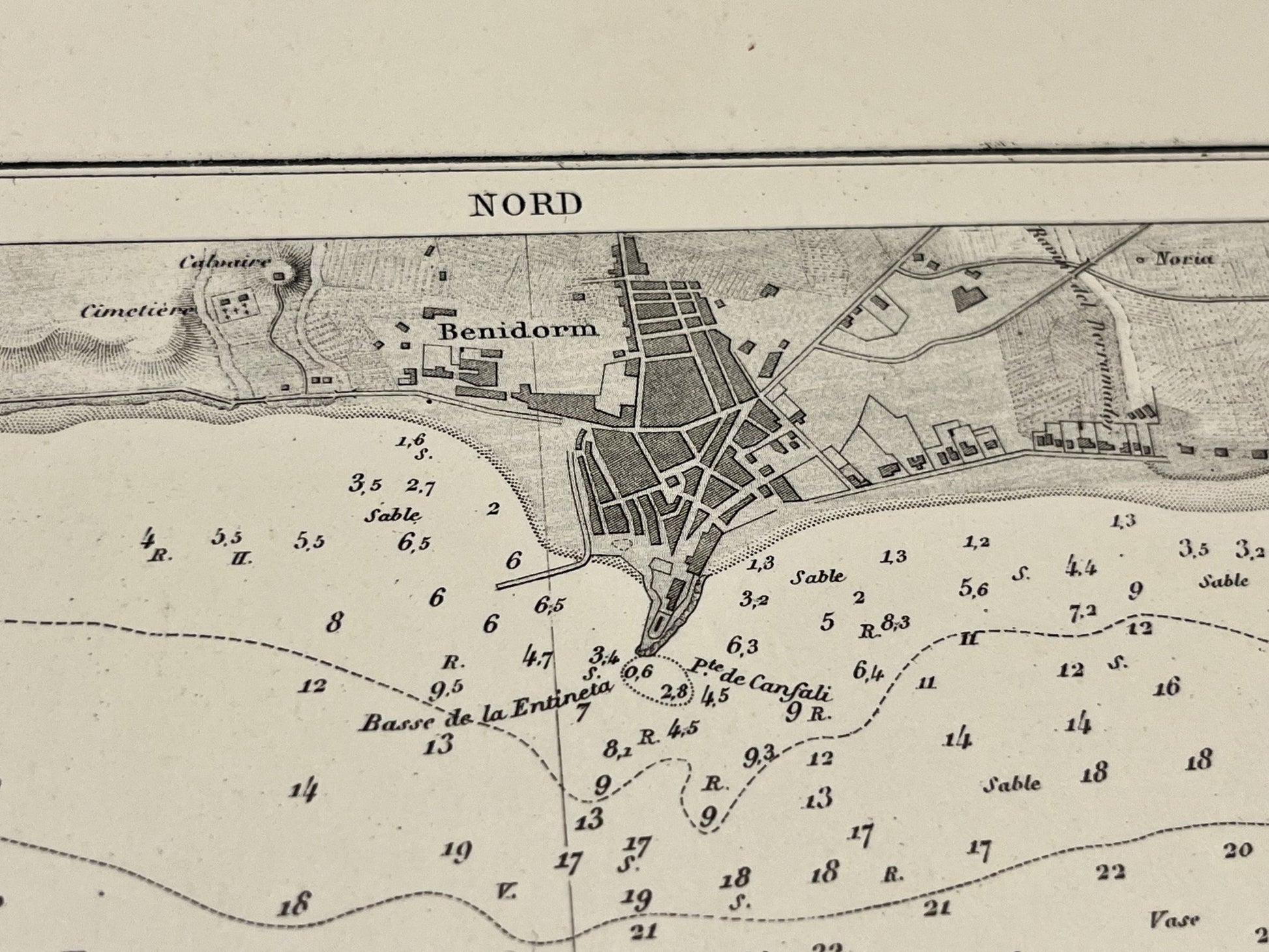 Achat carte ancienne Benidorm Espagne