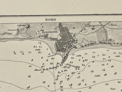 Achat carte ancienne Benidorm Espagne
