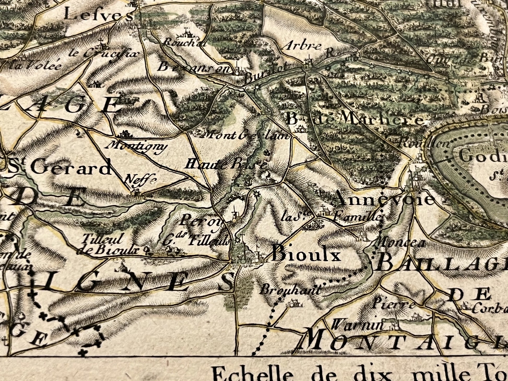 Achat carte ancienne Bioul Belgique