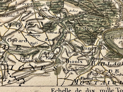 Achat carte ancienne Bioul Belgique