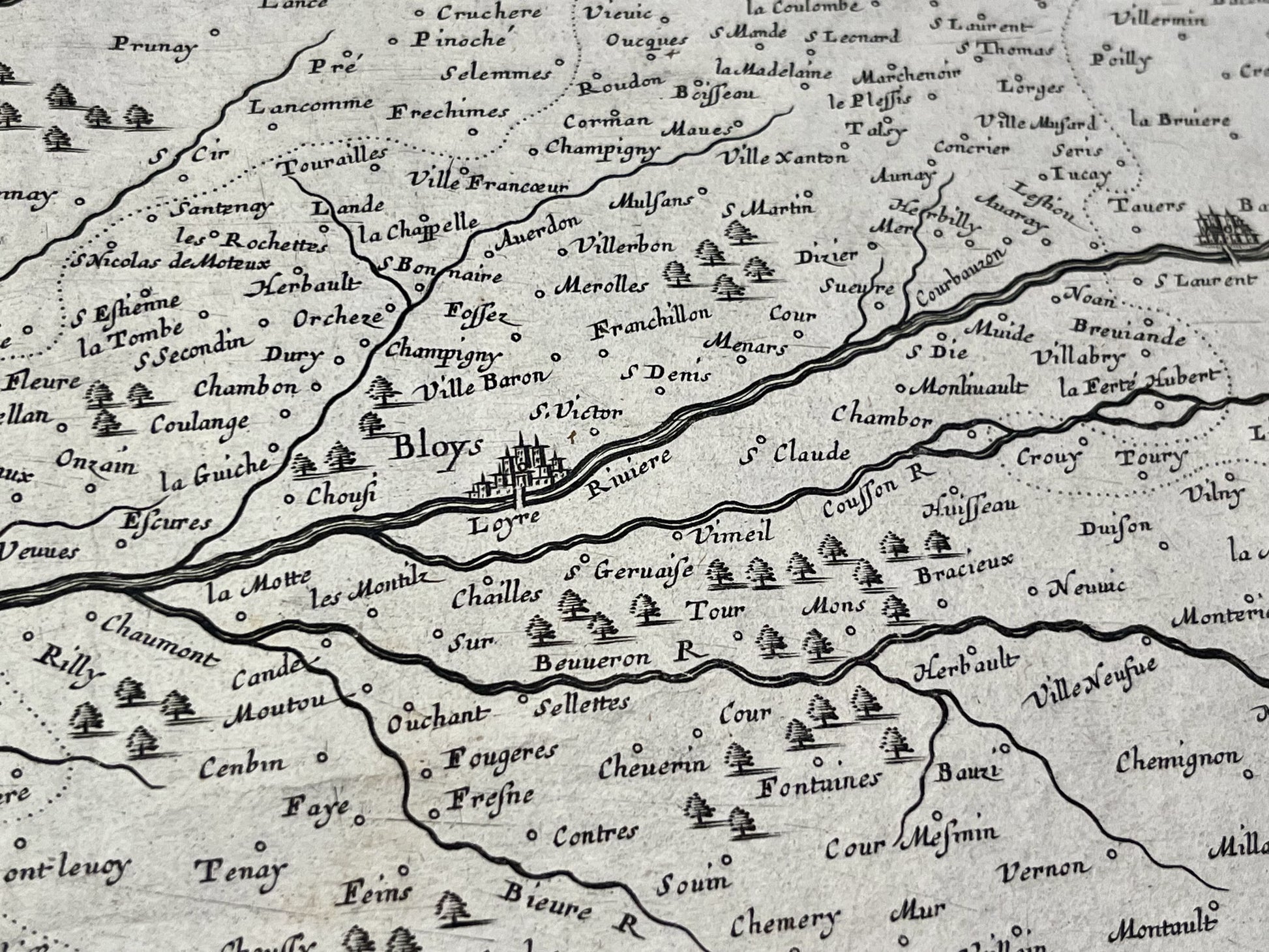 Achat carte ancienne Blois et environs