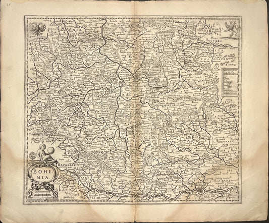 Achat carte ancienne Boheme Tchequie