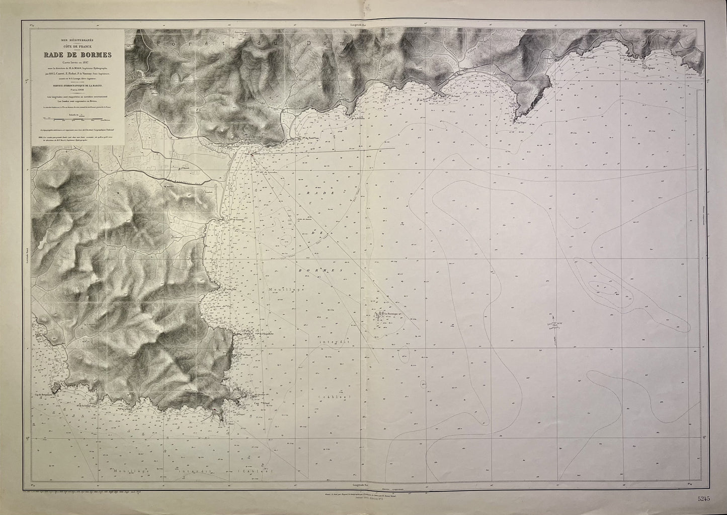 Achat carte ancienne Bormes-les-Mimosas Lavandou