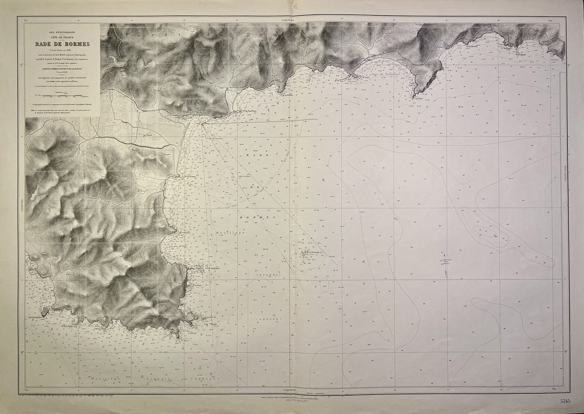 Achat carte ancienne Bormes-les-Mimosas Lavandou