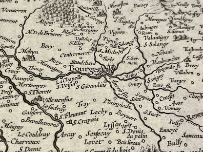 Achat carte ancienne Bourges Berry