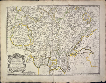 Achat carte ancienne Bourgogne