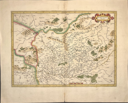 Achat carte ancienne Bourgogne par Mercator
