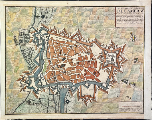 Achat carte ancienne Cambrai