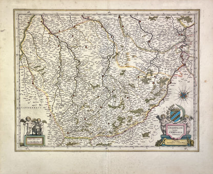 Achat carte ancienne Champagne