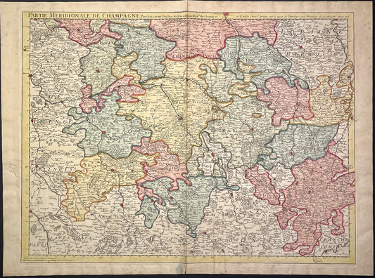 Achat carte ancienne Champagne Meridionale