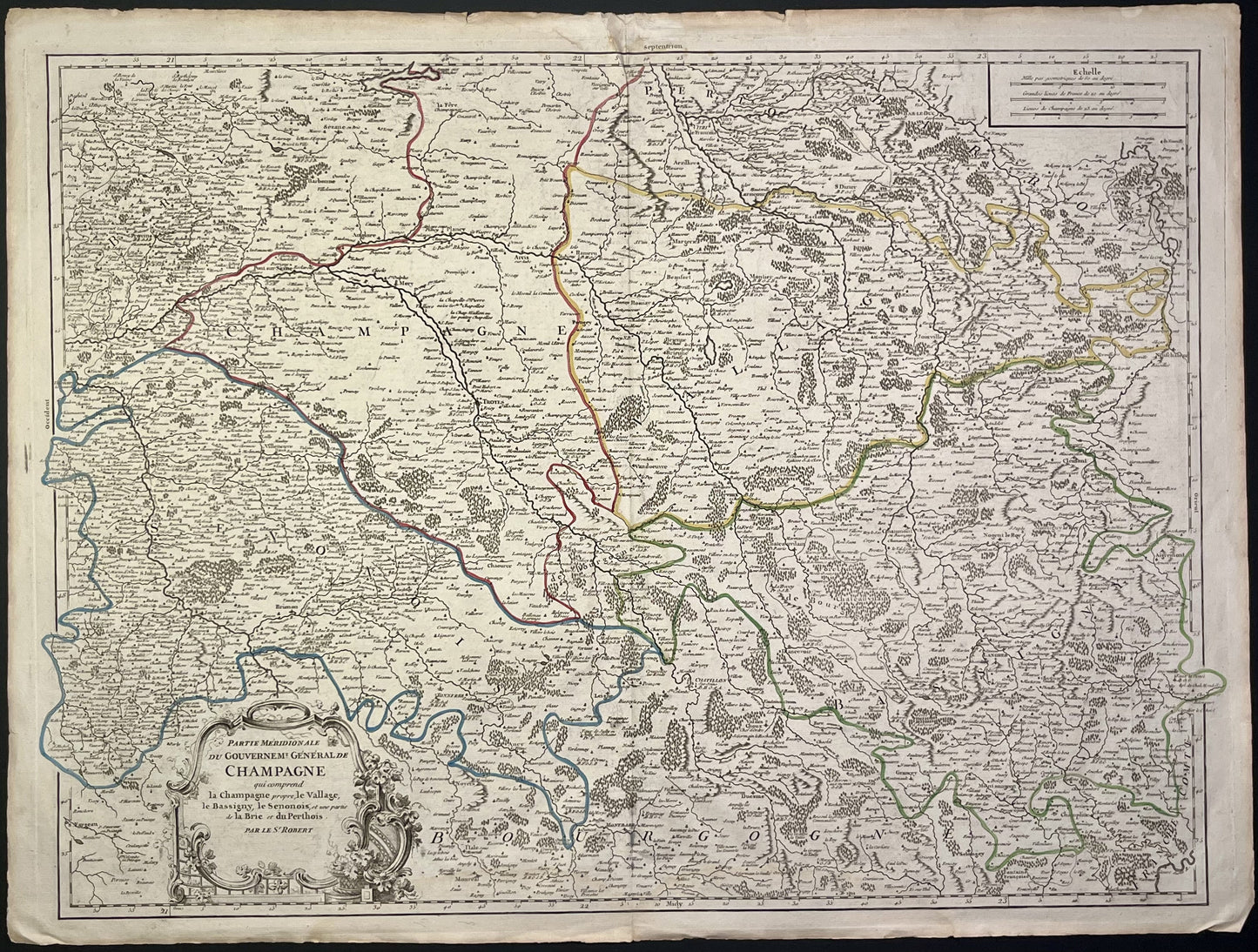 Achat carte ancienne Champagne Senonois