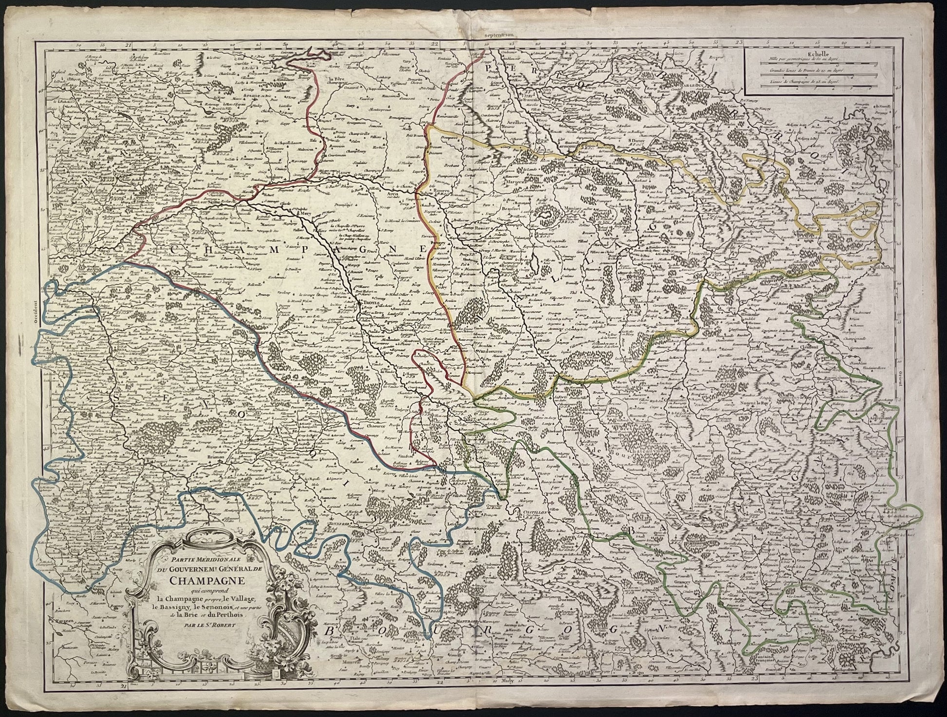 Achat carte ancienne Champagne Senonois