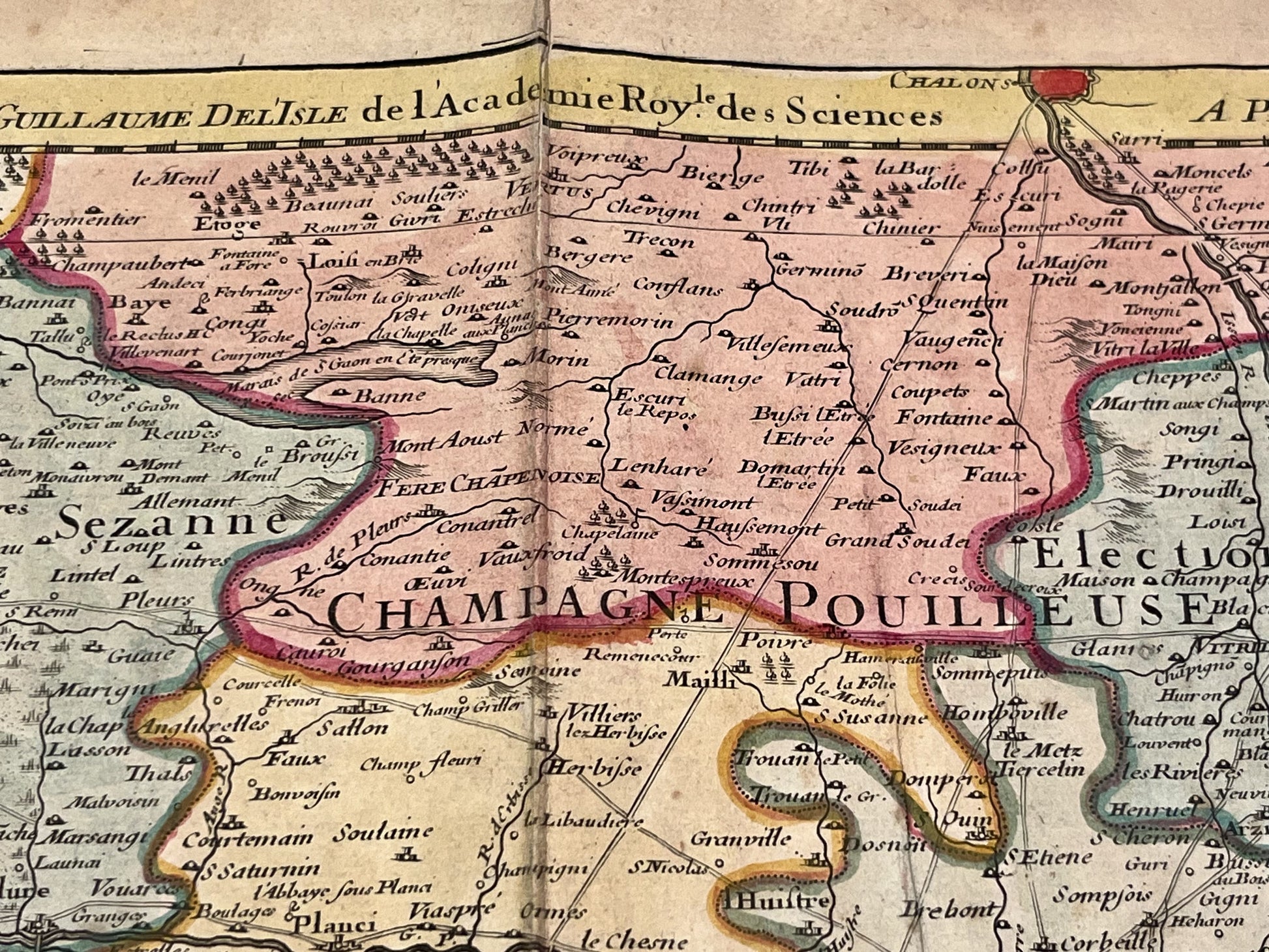 Achat carte ancienne Champagne pouilleuse