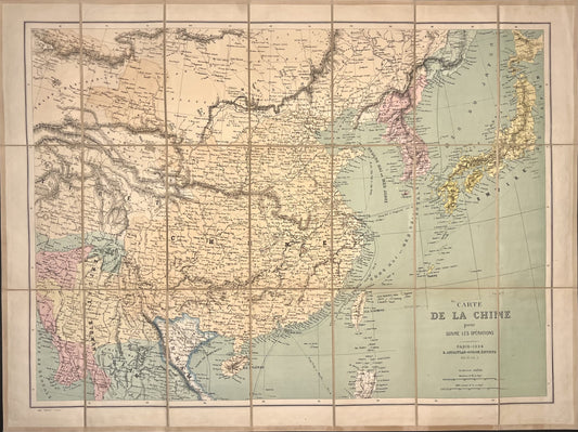 Achat carte ancienne Chine