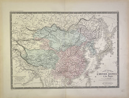 Achat carte ancienne Chine Japon